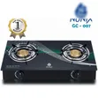 Nunix GC-007 Auto Ignition 2-Burner Glass Top Gas Cooker - 1
