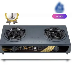 Nunix SC-002 2-Burner Stainless Steel Gas Cooker