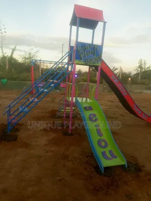 Kids/Toddler Outdoor Playground Double Slides