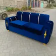 3 Seater Sofa - Royal Blue - 2