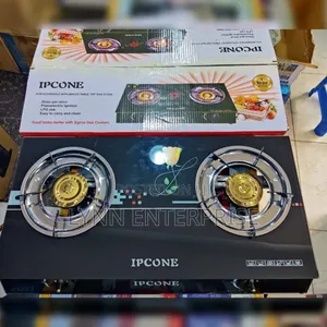 Ipcone 2 Burner Glass Top Gas Cooker