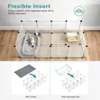 LASA White Expandable Outdoor Pet Enclosure with Floor Plates - 3
