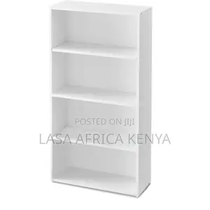 4-Tier Compact Wooden Bookcase Storage Organiser