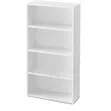 4-Tier Compact Wooden Bookcase Storage Organiser - 1