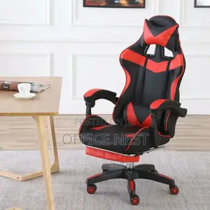 Ergonomic Racing Office Chair - Black & Red