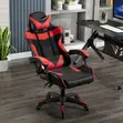 Black & Red Gaming Chair with Headrest - 2