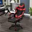 Black & Red Gaming Chair with Headrest - 4