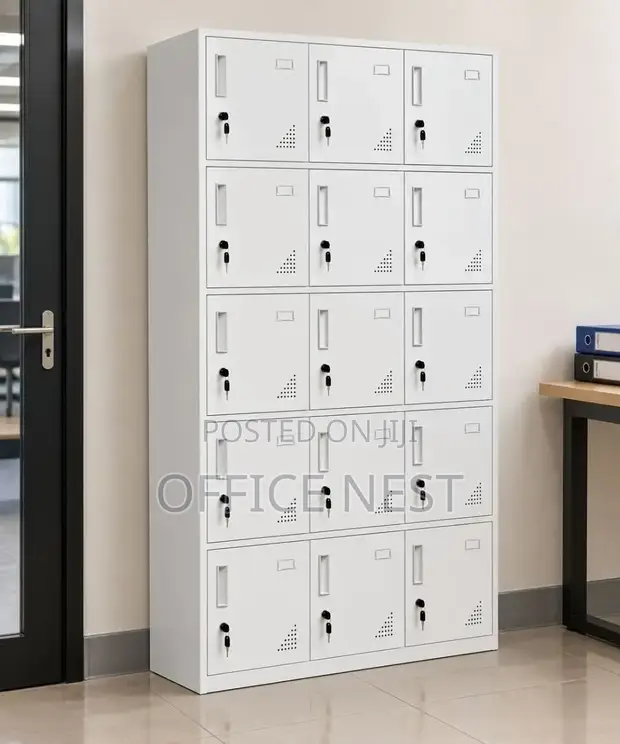 15-Door Office Locker Cabinet - 1