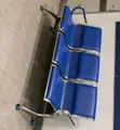 Blue 3-Seater Reception Waiting Chair - 4