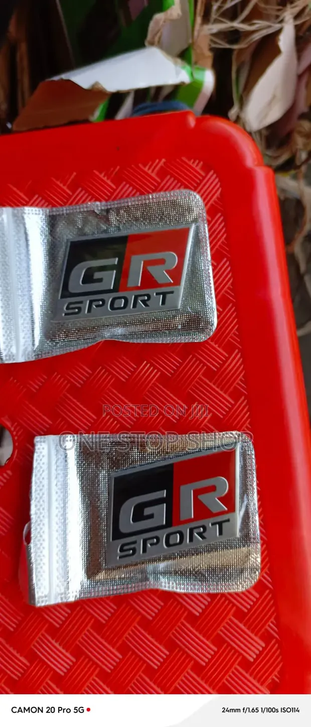 Toyota GR Sport Metal Emblem Badge Sticker - 1