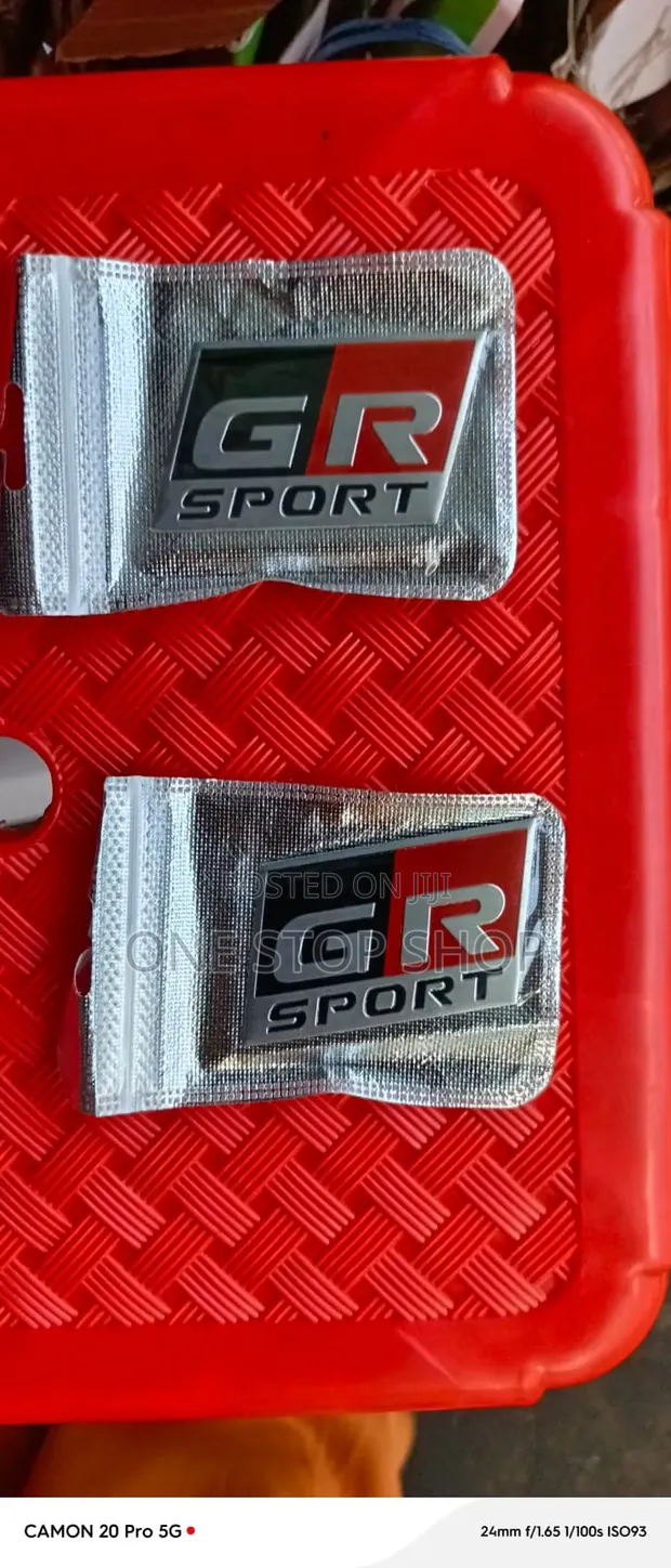 GR Sport Metal Alloy Badge with Self-Adhesive Backing - 1