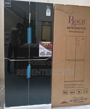 Roch 421 Litres Glass Four Door Refrigerator
