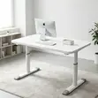 Height Adjustable Standing Desk - White - 1