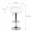 Height Adjustable Office Barstool - 4
