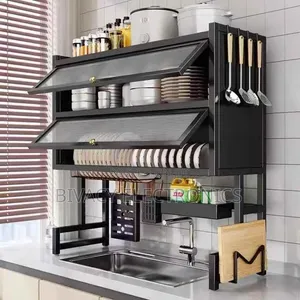 Brand New 2-Layer Over-Sink Dish Rack with Acrylic Cover