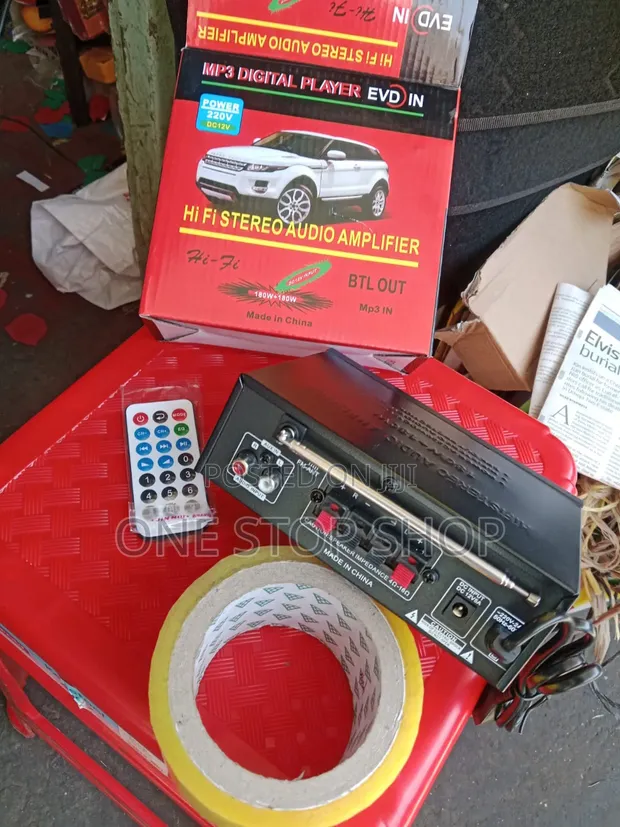 Hi-Fi Amplifier with Dual Channel Speaker Terminals & RCA Inputs - 1