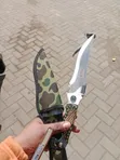 Camping and Hunting Knife with Camouflage Sheath - 2
