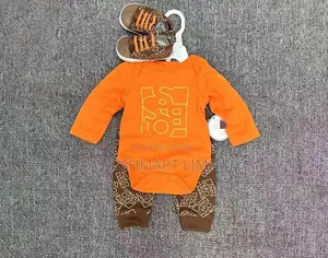 3-Piece Baby Clothing Set: Bodysuit, Trousers & Shoes