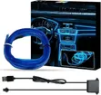 5m USB Powered EL Wire Car Interior Ambient Lighting Kit - 2