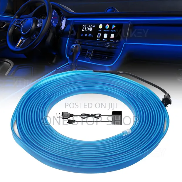 5m EL Cold Light Wire for Dashboard & Console Decoration - 1