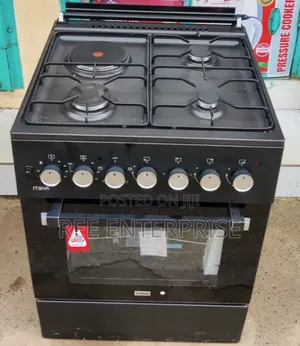 Mika 60x60cm Standing Cooker with Electric Oven (3 Gas + 1 Electric)