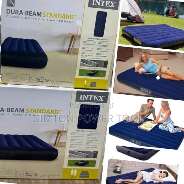 Intex Dura-Beam Standard Classic Downy Air Mattress - 1