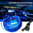 5m Blue Flexible Neon Glow Rope Light for Dashboard Gaps - 1