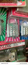 2pcs 10-Digit Push Button Combination Padlock - 2