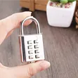 2pcs Button Combination Padlock with Steel Shackle - 2