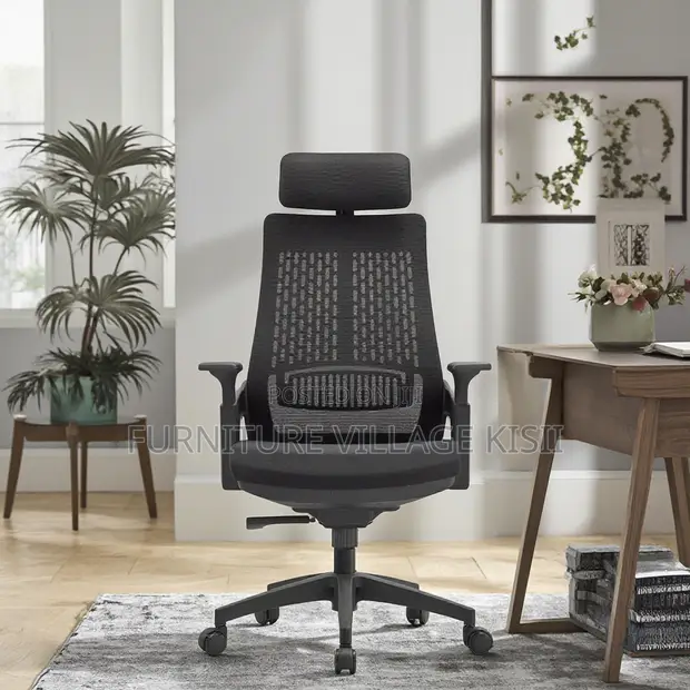 Ergonomic Office Chair - Black - 1