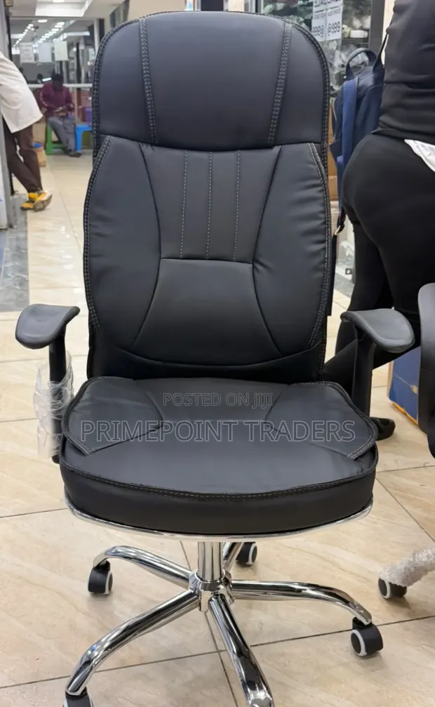 Premium High Back Executive Office Chair - Leather Finish - 1