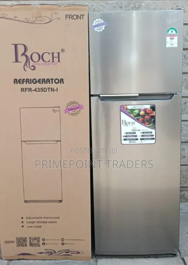 ROCH 348L Double Door No Frost Fridge - RFR-435-DT-I - 1