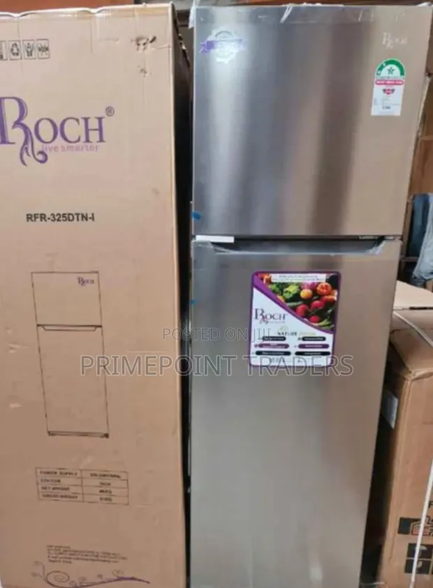 ROCH RFR-325-DT-I 255L No Frost Double Door Refrigerator - 1