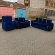 Royal Blue 6-Seater Sofa Set - 1