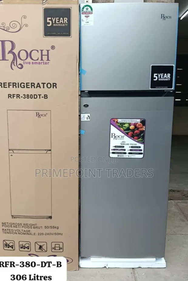 ROCH RFR-380-DT-B 306L Double Door Refrigerator - 1