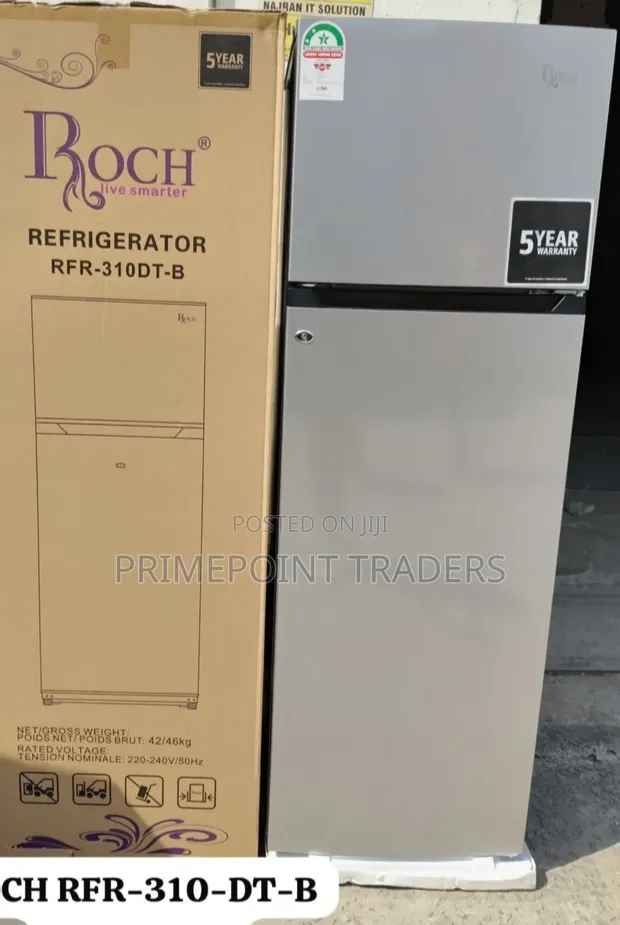 ROCH 248L Double Door Fridge – RFR-310DT-B - 1