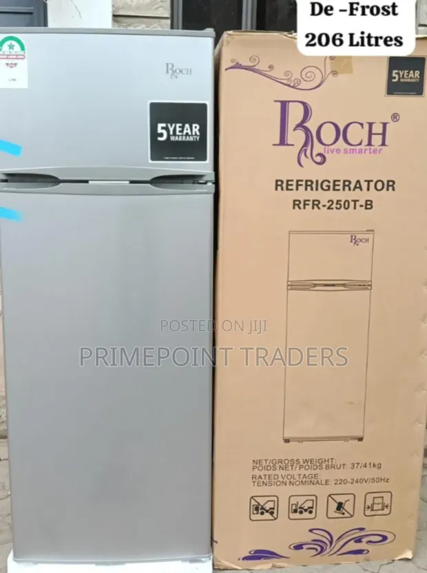 ROCH RFR-250-T-B 206L Double Door Refrigerator - 1