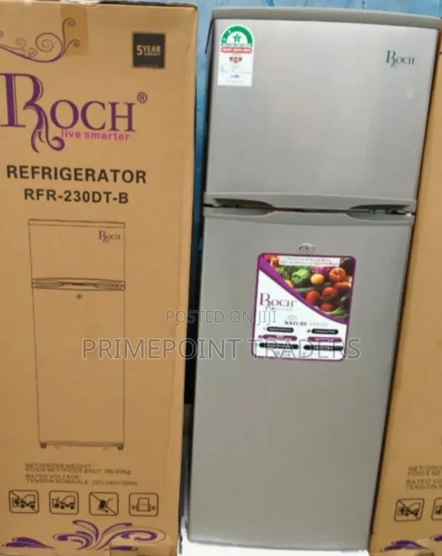 ROCH RFR-230-DT-B 181L Double Door Refrigerator - 1