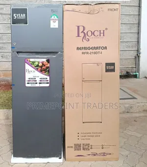 ROCH 168L Double Door Fridge - RFR-210-DT-I