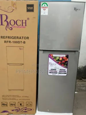 ROCH RFR-180-DT-B 134L Double Door Refrigerator