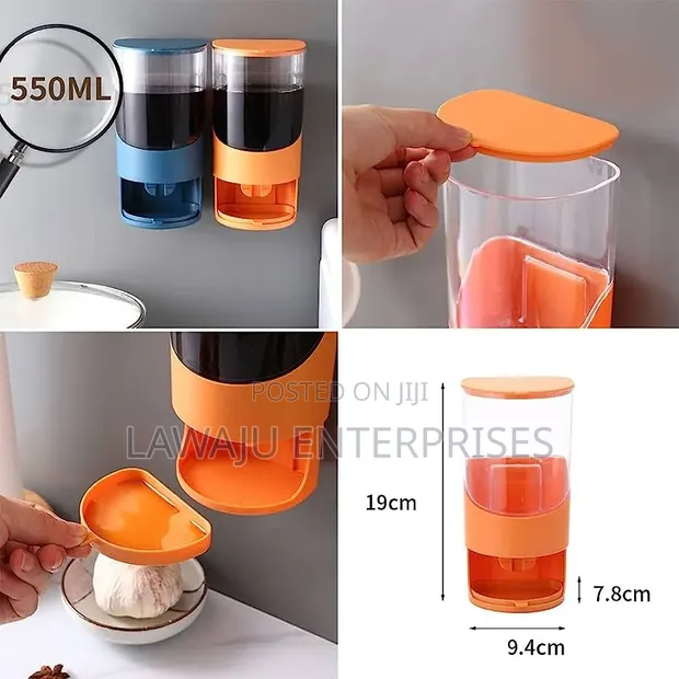 550ml Wall Mounted Liquid Seasoning Dispenser - 1