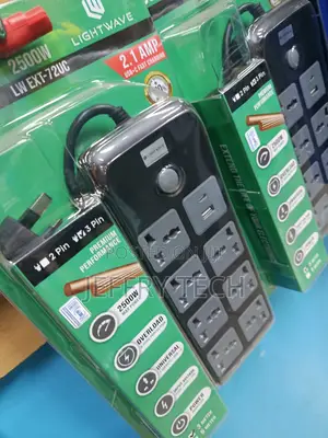 Lightwave 7-Way Socket with 1 USB + 1 Type-C (2.1A) - 3M Cable
