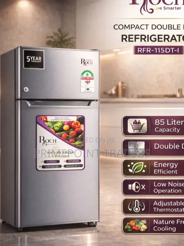 ROCH RFR-115-DT-I 90L Double Door Refrigerator - 1
