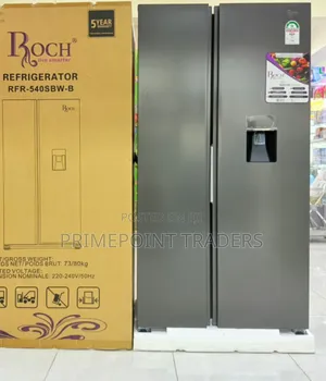 ROCH 439L Side-by-Side Fridge with Dispenser - RFR-540SBW-B