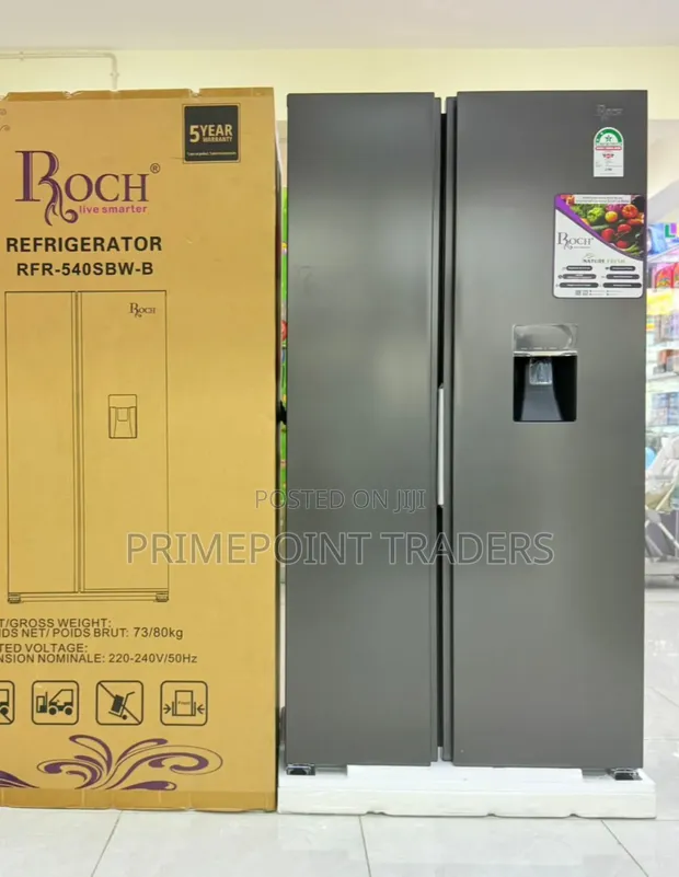 ROCH RFR-540SBW-B 439L Side-by-Side Fridge - 1