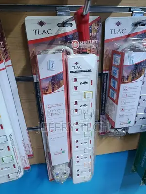 TLAC 6-Way Heavy Duty Power Extension Cable Surge Protected