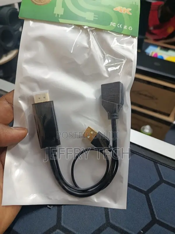 HDMI to DisplayPort Cable Adapter with USB Power - 1