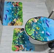 3-Piece Non-Slip 3D Toilet Mat Set - 1