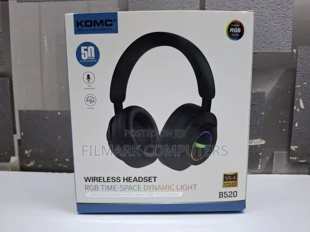 Komc B520 Wireless Headset/Headphone RGB - 1