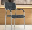Modern Office Chairs with Fixed Armrests - 2